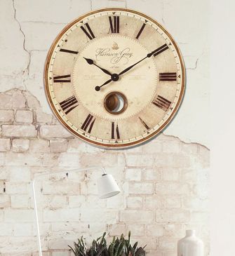 Harrison Gray Clock 23" by Timeworks Harrison Gray Clock 23" by Timeworks