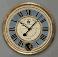 Hotel De La Reine Wall Clock Blue by Trademark