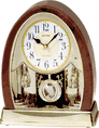 Joyful Crystal Bells Mantel Clock by Rhythm