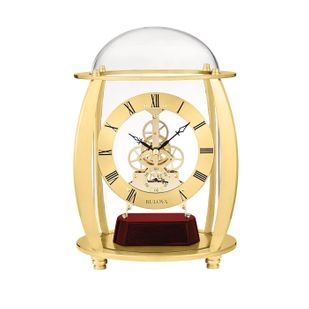 Victoria Brass Mantel Clock by Bulova