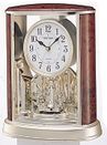 Woodgrain Teardrop Mantel Clock by Rhythm