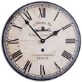 Italian Hotel Wall Clock 24" by J. Thomas